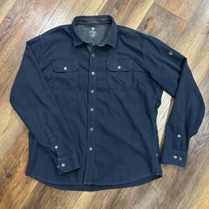 Kuhl Men's Casual Button Down Shirt - Dark Blue